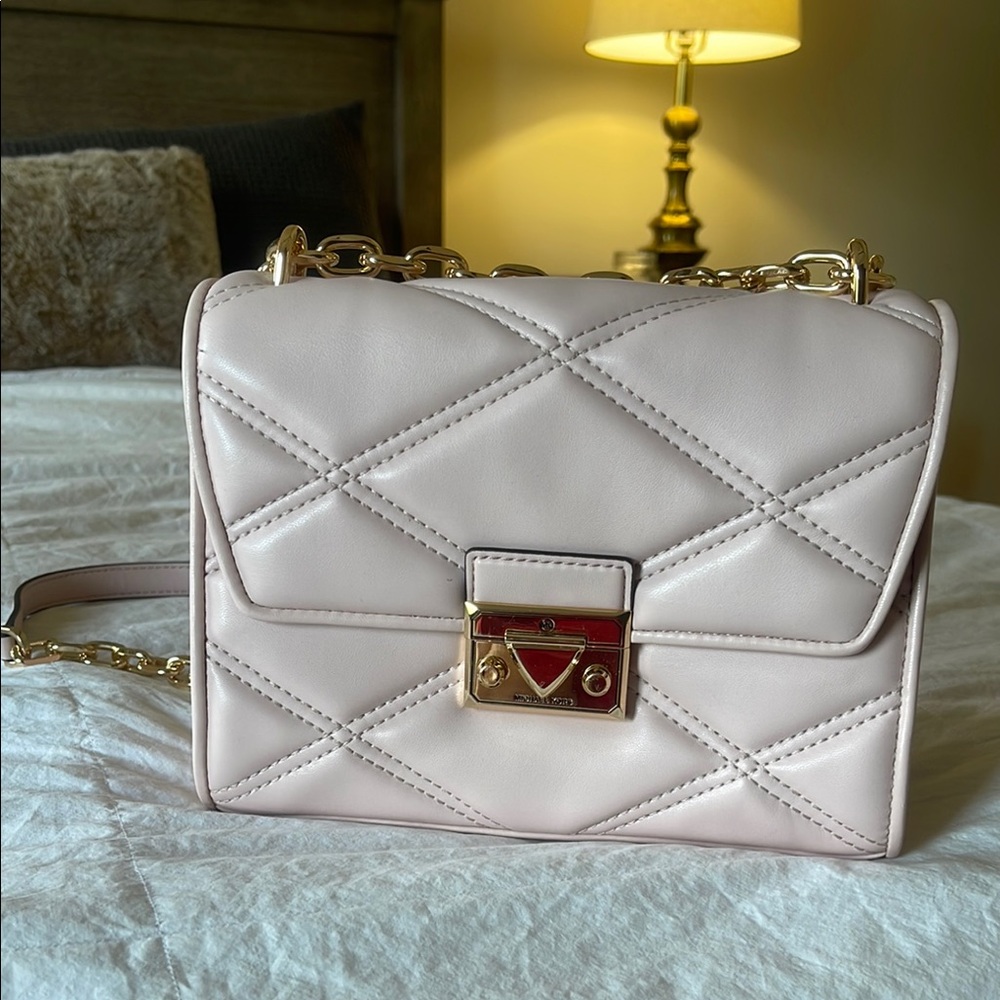 Michael Kors Serena Pink Quilted Bag